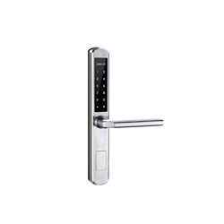 BRYTE ELECTRONIC NARROW BODY LEVER SILVER NO MORTICE LOCK