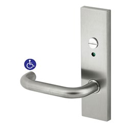 Dormakaba Furniture Square End Plate Concealed Fix with Privacy Indicator Emergency Turn and Noosa Lever RH SSS - 6649/30GRSSS 9400000002023
