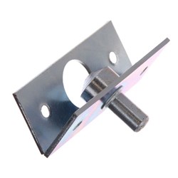 ADI Security Hinge Bolt suits Timber and Aluminium Doors, in Nickel Plate finish - H790