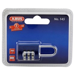 ABUS P/LOCK 145/20 BLU DP C/BLISTER 3 WHEEL COMBO