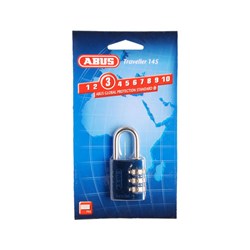 ABUS P/LOCK 145/30 BLU DP ALUM BODY 3 WHEEL COMBO