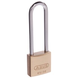 ABUS 65 Series Premium Padlock with 30mm Brass Body and 60mm Hardened Steel Shackle KA 6302 - 65/30HB60KA12