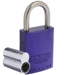 ABUS P/LOCK 83ALIB/40 PUR L/PLUG with 25MM SS SHACKLE