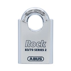ABUS Rock Series Premium High Security Rekeyable Padlock with 70mm Hardened Steel Body and 33mm Concealed Hardened Steel Shackle LC - 83CS70570NLC