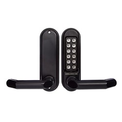 BORG DIGITAL LOCK M/GRADE PRO BLK FINISH LEVER/LEVER