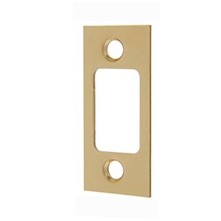 BRAVA Urban Spare Part Rebate Deadbolt Strike Polished Brass BRURDBSTRPB -