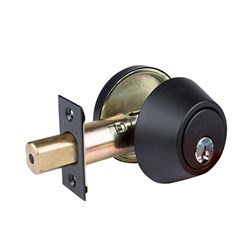 BRAVA Urban Deadbolt Single Cylinder LW4 Profile KD Matt Black - D3X91B