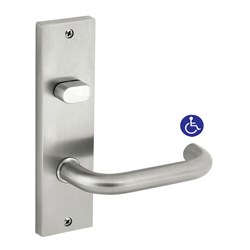 Dormakaba Furniture Square End Plate Visible Fix with Turnsnib and Noosa Lever SSS - 6603/30G SSS