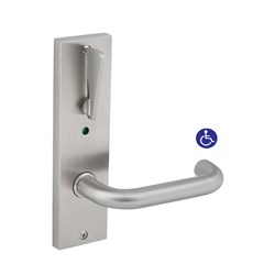 Dormakaba Furniture Square End Plate Visible Fix with Noosa Lever and Indicating Disabled Turn RH SSS - 6657/30GRSSS 9400000002029