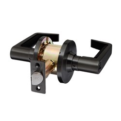 BRAVA Metro EL Series Privacy Lever Set 70mm Backset Matt Black - EL6030MB70