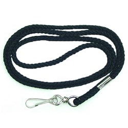 KEVRON CARD HOLDER CORD ID1017 BLK or WHT Pkt=25