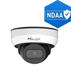 Milesight 5MP Mini Dome, Weather Resistant, 2.8mm - 8.4mm Motorised Lens, H.265+ , IR, PoE, WDR, IP67, IK10,  3x Zoom, Auto Focus