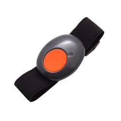 RISCO Wristband Panic Button, with Strap and Lanyard, IP67 - RWT51P40000B