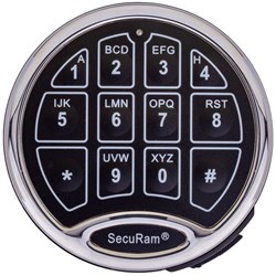 SecuRam SafeLogic Basic Entry Pad Chrome - EC-0601A-II-CH