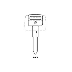 Silca KOM1 Key Blank for Komatsu Cylinders and Machinery