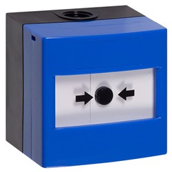 STI Series 11 Waterproof Blue ReSettable Call Point, IP67 - WRP2-B-11