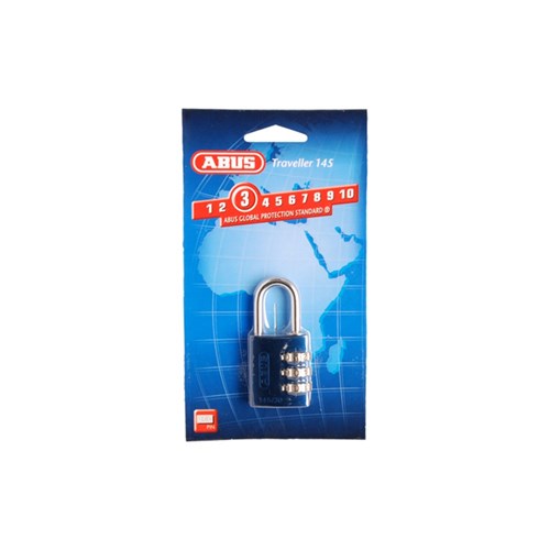 ABUS P/LOCK 145/30 BLU DP ALUM BODY 3 WHEEL COMBO