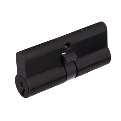 BRAVA Urban Euro Double Cylinder with Fixed Cam Anti Panic LW4 Profile KD Matt Black 70mm - 31705PHEBLK