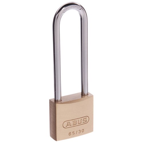 ABUS 65 Series Premium Padlock with 30mm Brass Body and 60mm Hardened Steel Shackle KA 6302 - 65/30HB60KA12