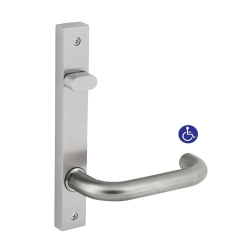 dormakaba Furniture Narrow Square End Plate Visible Fix with Turnsnib & 70 Lever SSS - 6403/70SSS 9400000016593