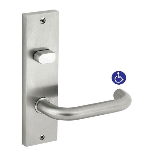 Dormakaba Furniture Square End Plate Visible Fix with Turnsnib and Noosa Lever SSS - 6603/30G SSS