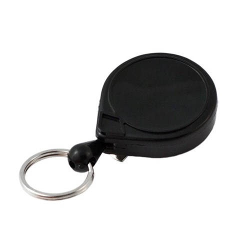 KEY-BAK SELF RETRACT REEL MINI BLK RND BELT CLIP NYLON 36