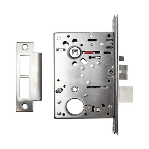 McGrath Locks ANSI Mortice Lock With Locking Bolt, 70mm Backset in Satin Stainless Finish