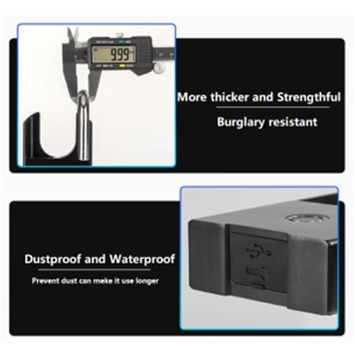 McGrath Locks 110mm Padlock With Fingerprint, BLE and Key Override