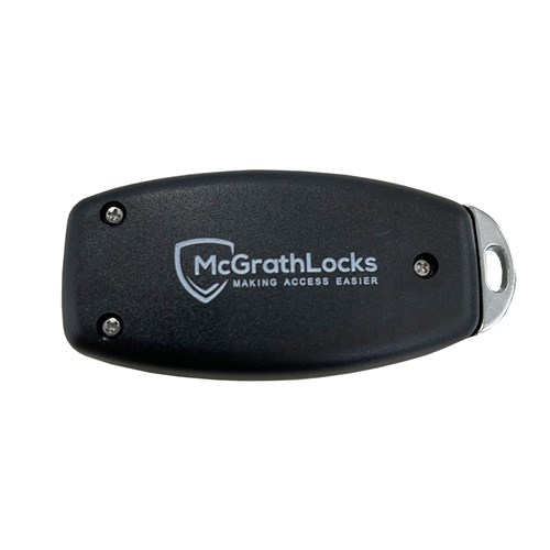 McGrath Locks Remote, Black with Silver Trim,  1 x CR2032 3v Battery Included