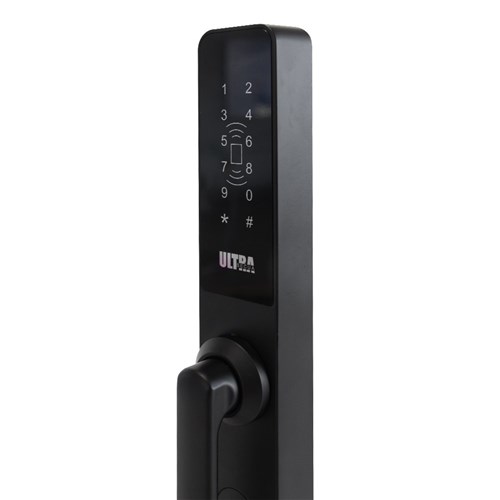 McGrath Ultra-Secua Digital Lock, Suits Common Screen Doors, IP66 rating, Black Finish And Supplied With Lock Body