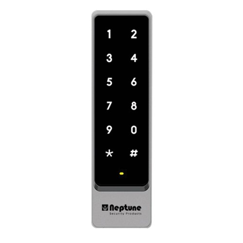 Neptune Standalone/Wiegand Capacitive Touch Mullion Keypad with HID/EM/Mifare Reader, IP65 - NEKPWST2S