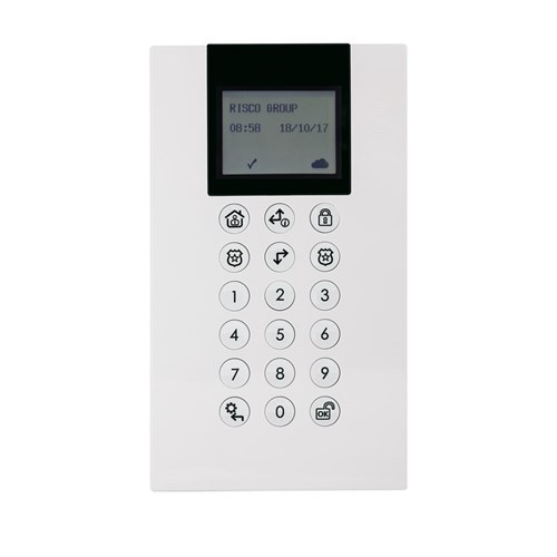RISCO Wireless Panda Keypad with inbuilt Prox Reader, suits WiComm Pro and Agility4 - RW332KPP400D