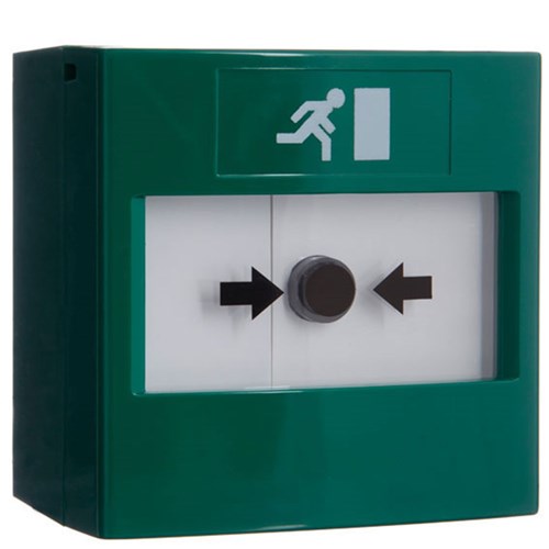 STI Series 11 Green ReSettable Call Point - RP-GD2-11