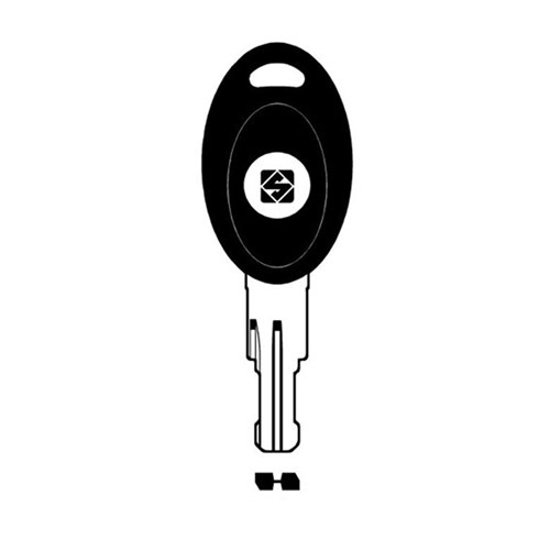 Silca TM1RP Key Blank with Plastic Head for Trimark Caravan Locks